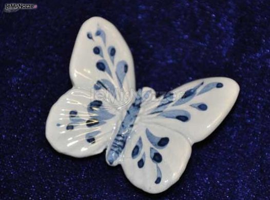 Farfalla in ceramica per il matrimonio