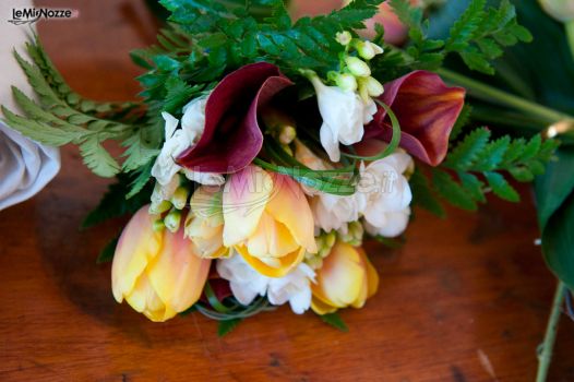 Il bouquet di tulipani per la sposa