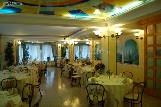 Sala ricevimenti dell'Hotel per matrimoni Lachea ad Aci Castello (Catania)