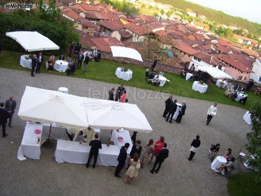 Aperitivo di matrimonio in giardino