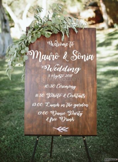 Photo Table Home Made - Programma wedding