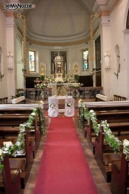 Allestimento floreale per la chiesa - Lodovica Massione Fiori per il matrimonio