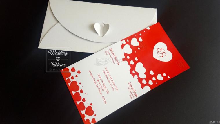 Wedding & Tableau design - Partecipazione tema amore