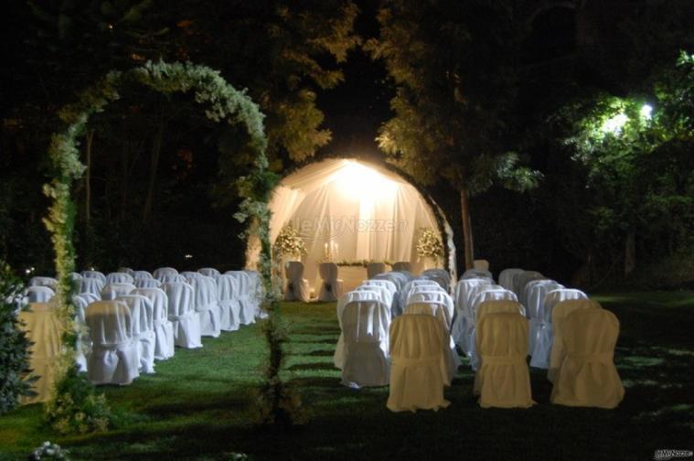 La Terra degli Aranci - Cerimonia di nozze in giardino di sera