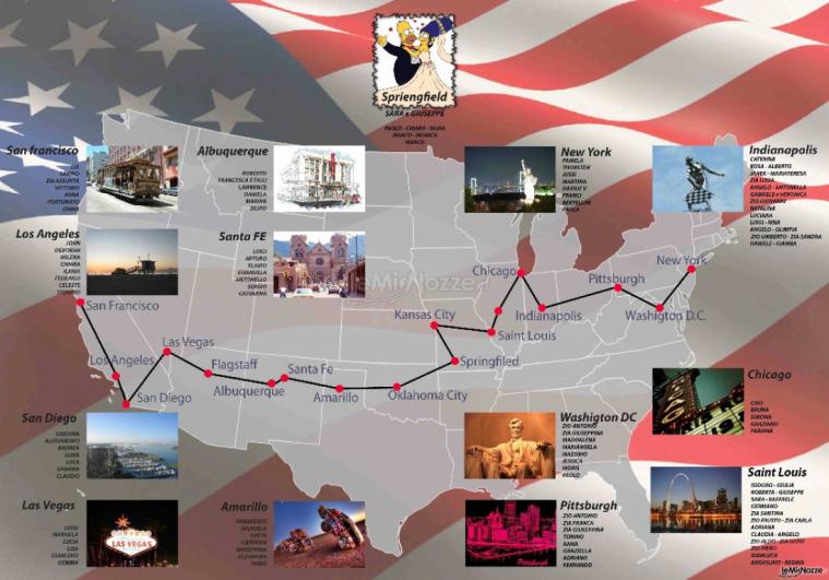 tableaux sposi viaggio in america