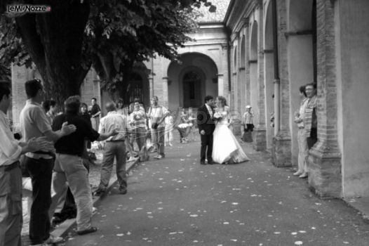 Fotografia degli sposi dopo il matrimonio