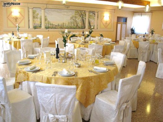 Sala interna per il banchetto di nozze a Vicenza
