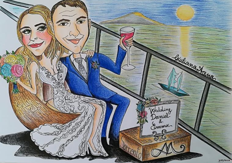 Caricatura personalizzata sposi Salerno