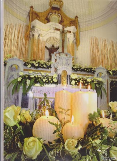sofisticato addobbo di anthurium con candele - Amaryllis creazioni floreali