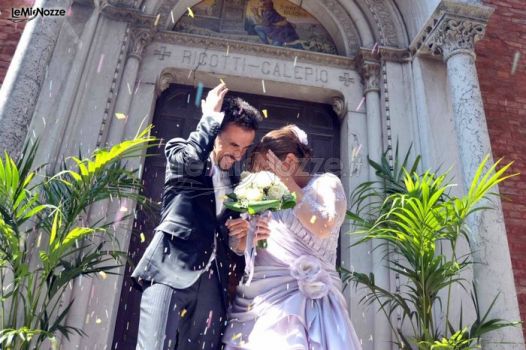 Bouquet bianco per la sposa