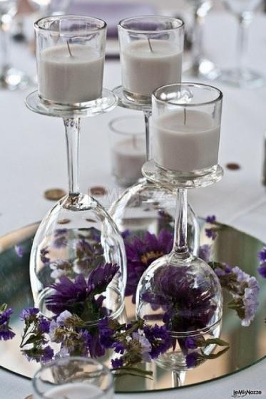 Bicchieri per il tavolo delle nozze