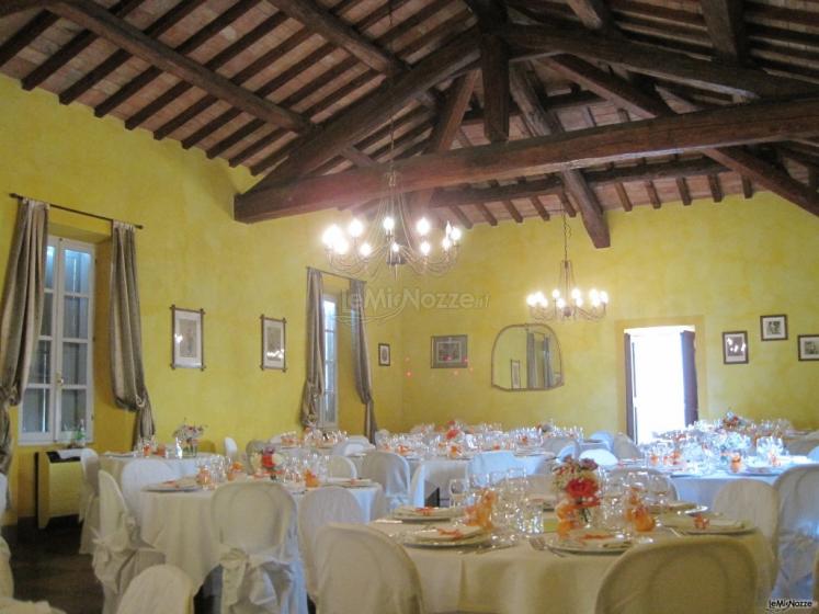 Villa Sanquirico - Il Salone delle Capriate: l'eleganza del rustico