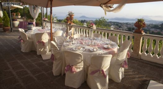 Terrazza con vista panoramica per il matrimonio - Villa Falanghina