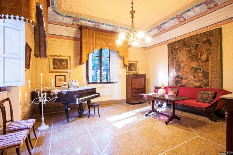 Il salotto giallo - Villa Elvira a Pisa