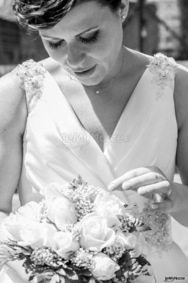 Valentina Valente Fotografa - Ritratto della sposa in bianco e nero