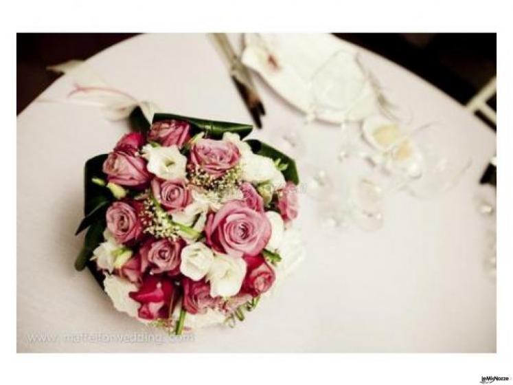 Bouquet di rose fucsia