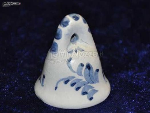 Bomboniera in ceramica a forma di campanella