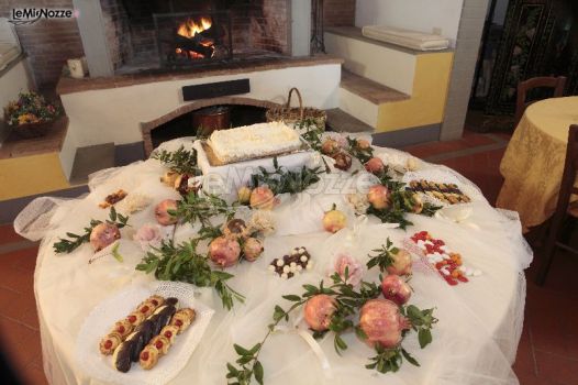 Il tavolo dei dolci per un matrimonio autunnale
