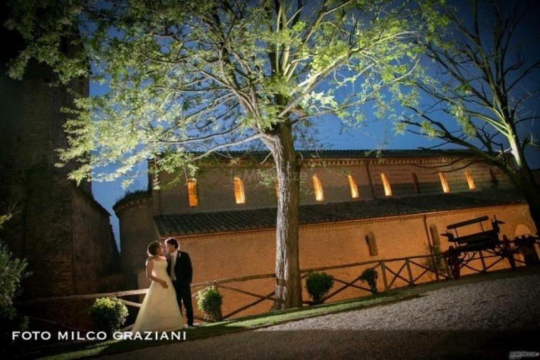 Abbazia di Sant'Andrea in Flumine - Gli sposi presso la location di nozze